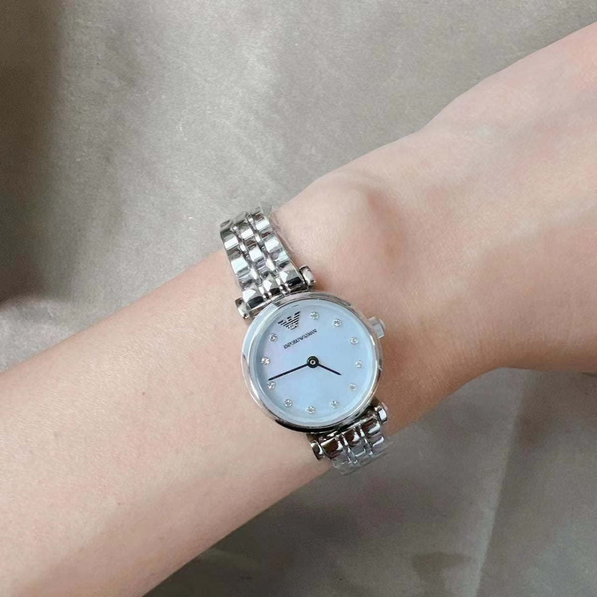Emporio Armani AR1961 Women's Two-Hand Stainless Steel Watch Emporio Armani AR1961 Women's Two-Hand Stainless Steel Watch
